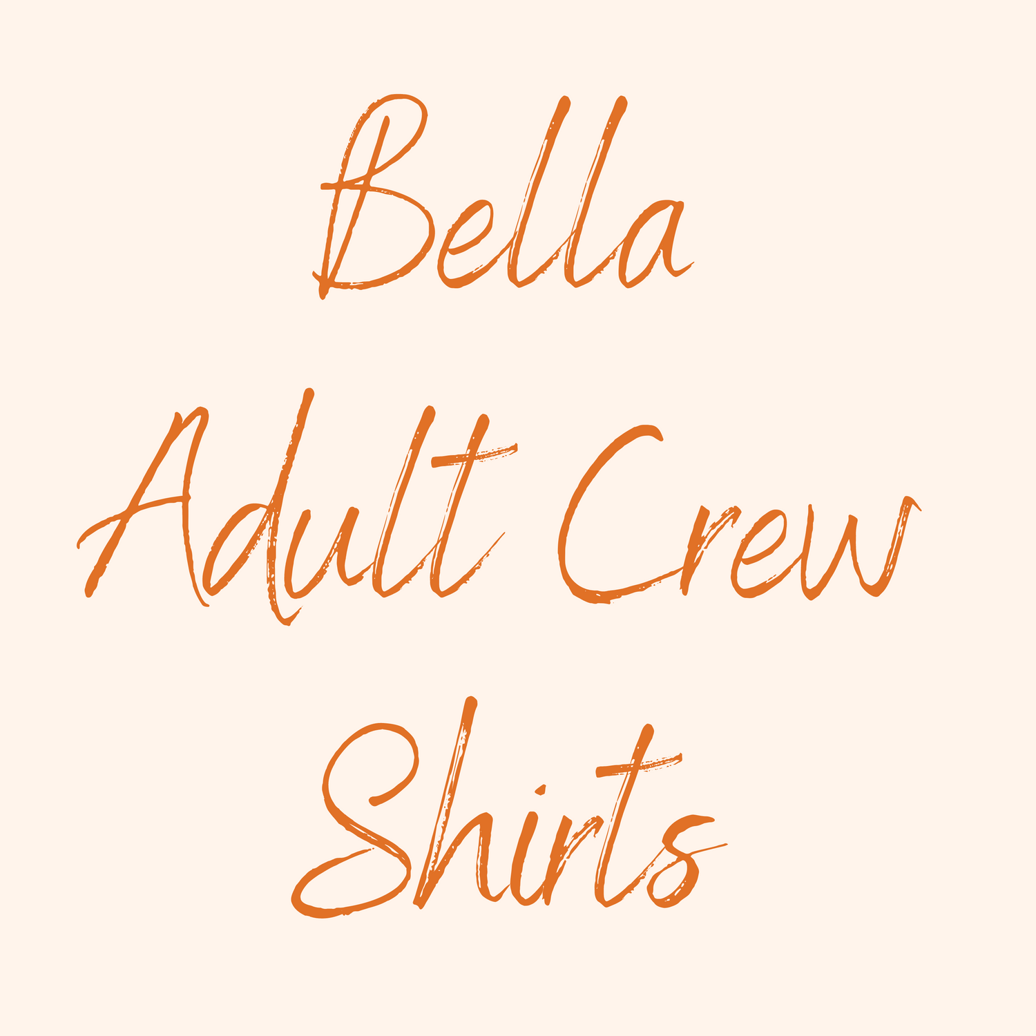 Bella Adult Crew Shirts