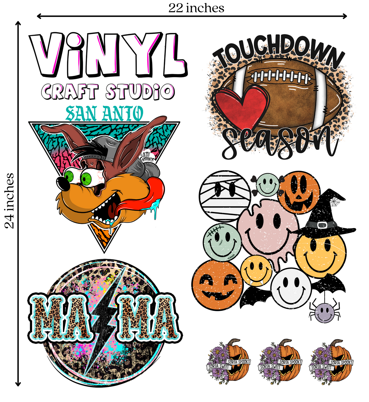 Custom DTF Gang Sheet 22x80*