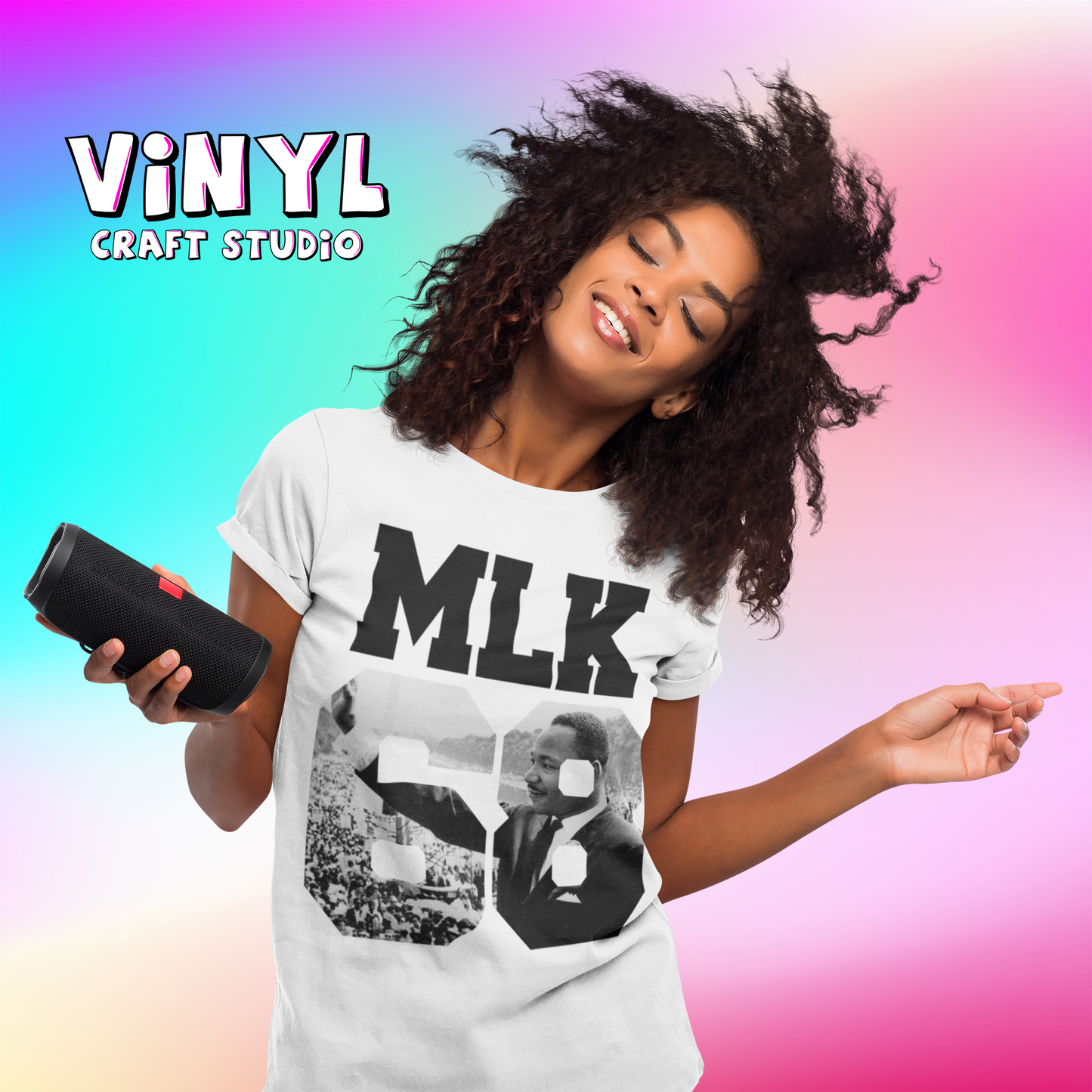 297.) MLK68 - Black Font