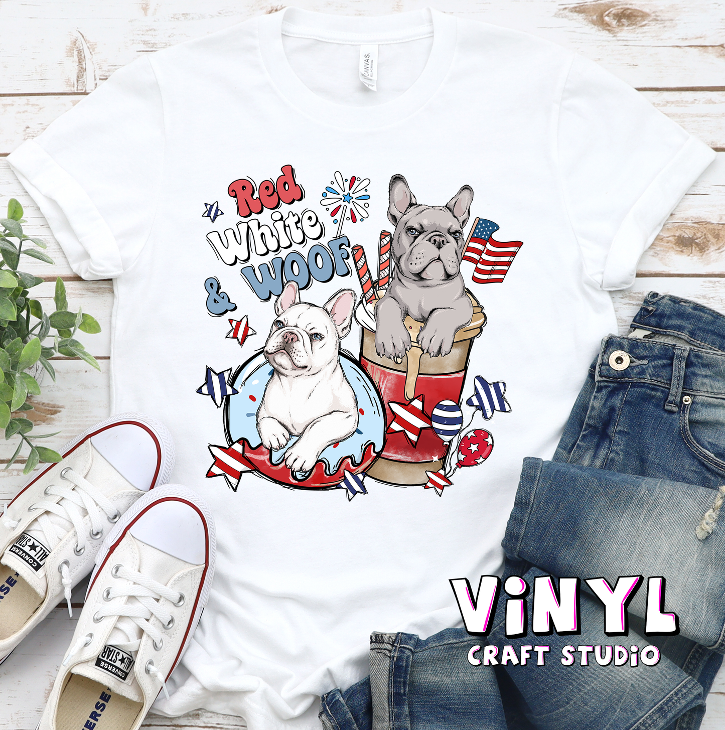 376.) Frenchie 4th of July