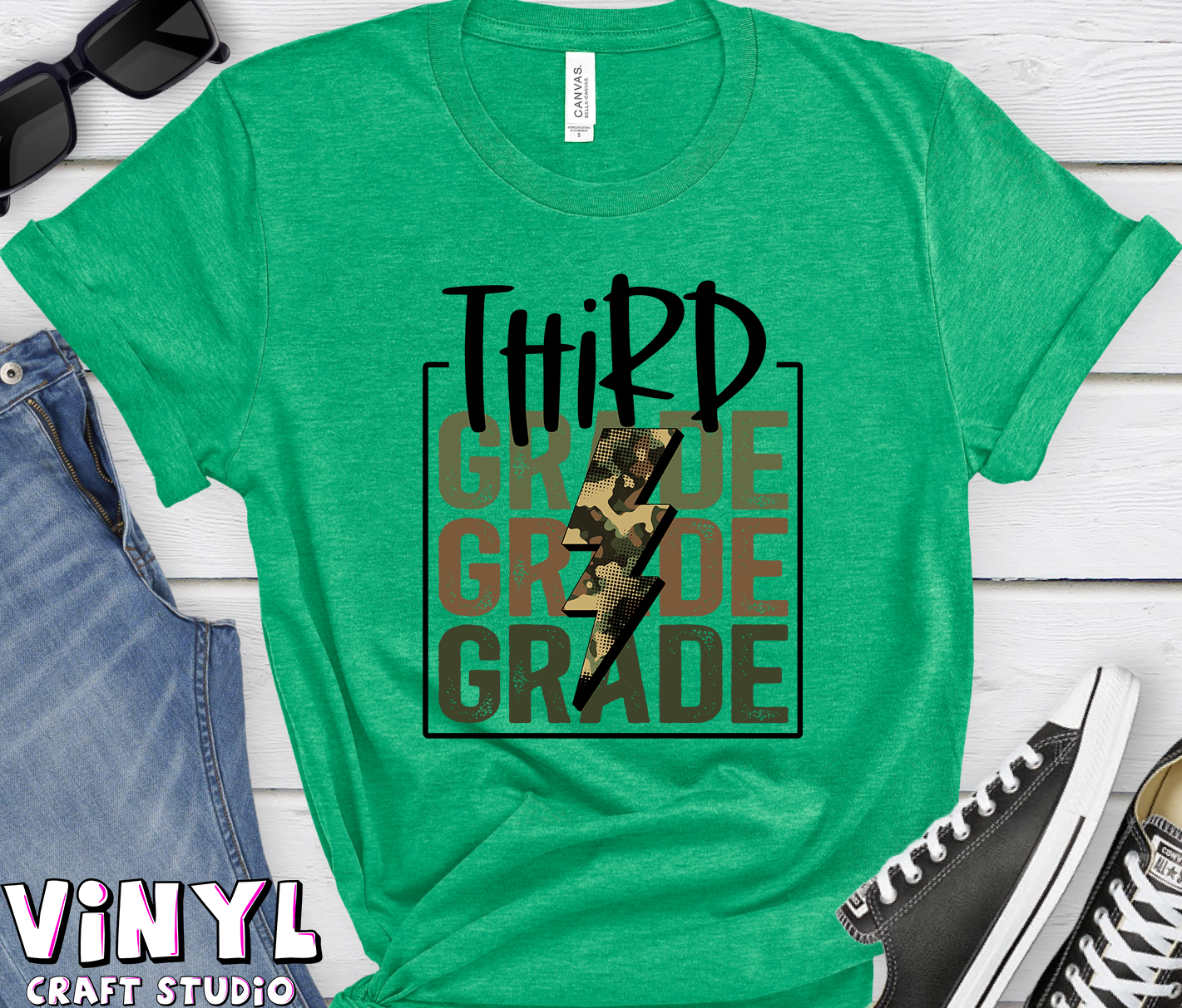 590.)3rd Grade Camo Lightning