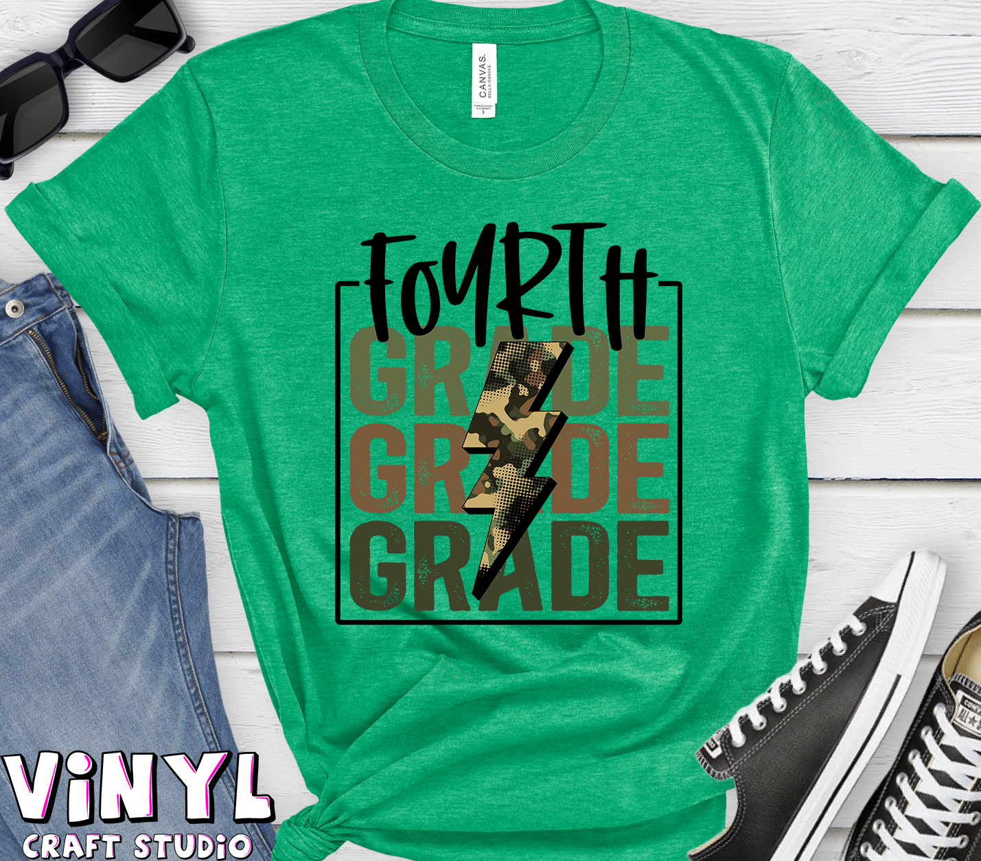 591.)4th Grade Camo Lightning