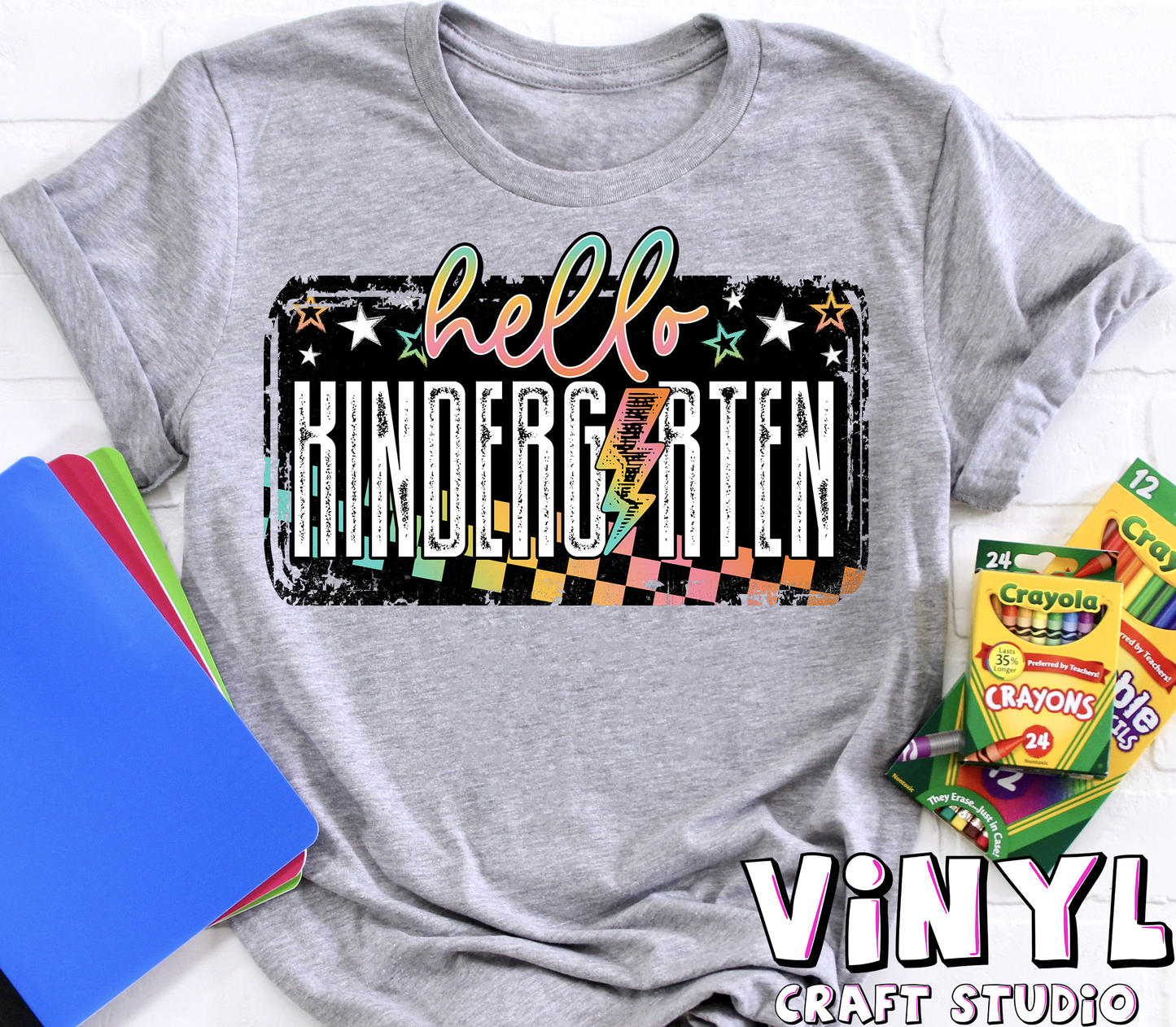 615.)Hello Kinder Grunge Colorful