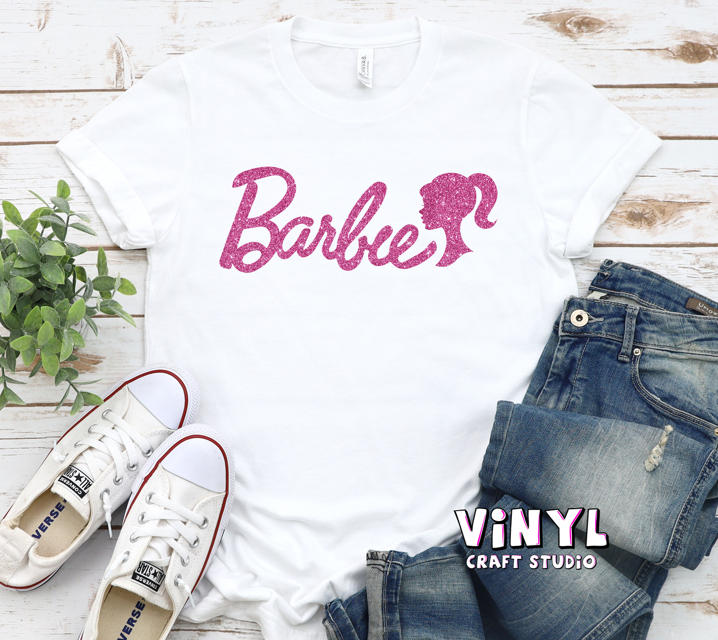 629.) Barbie - Pink Glitter