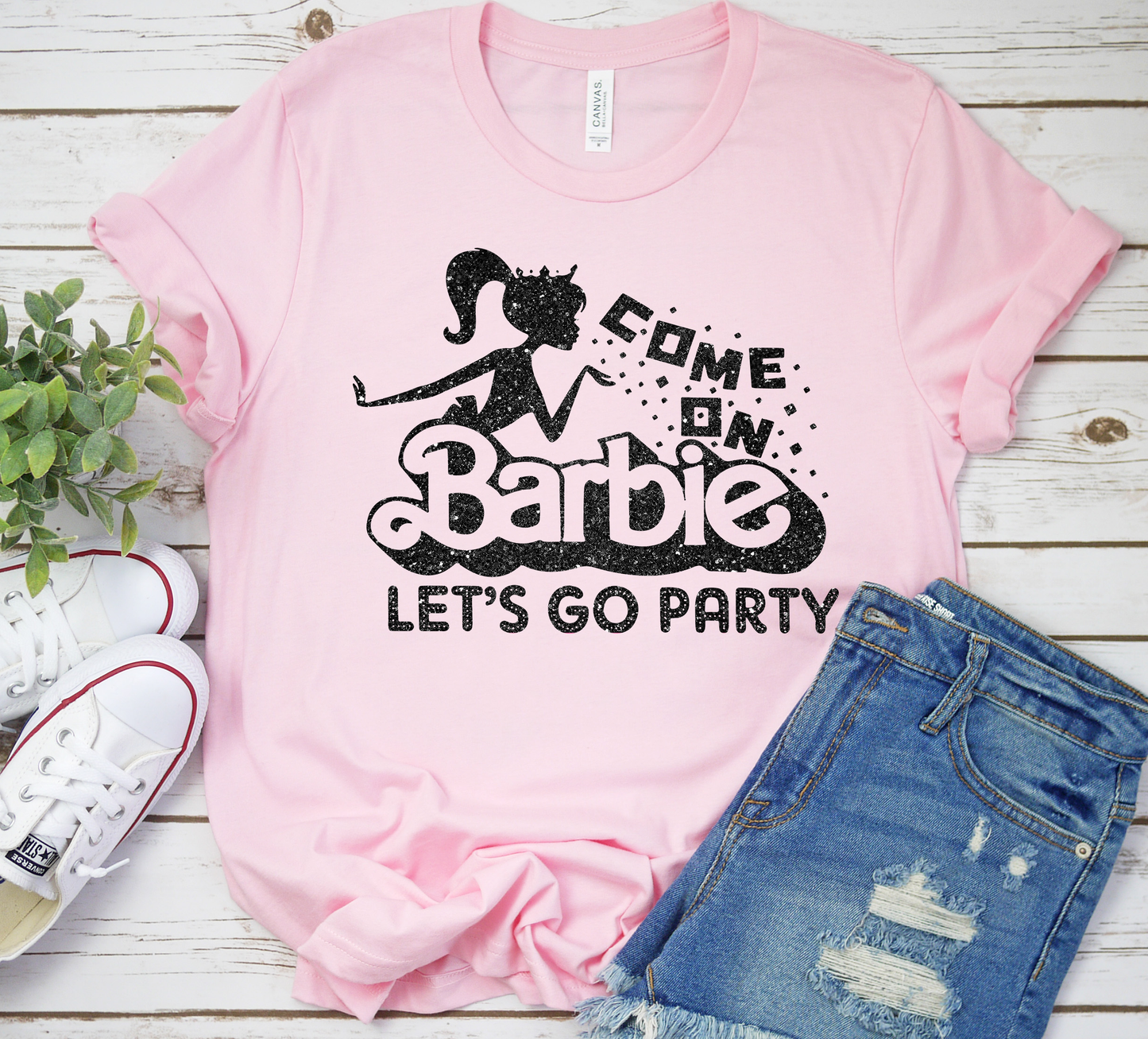 637.) Let's Party - Black