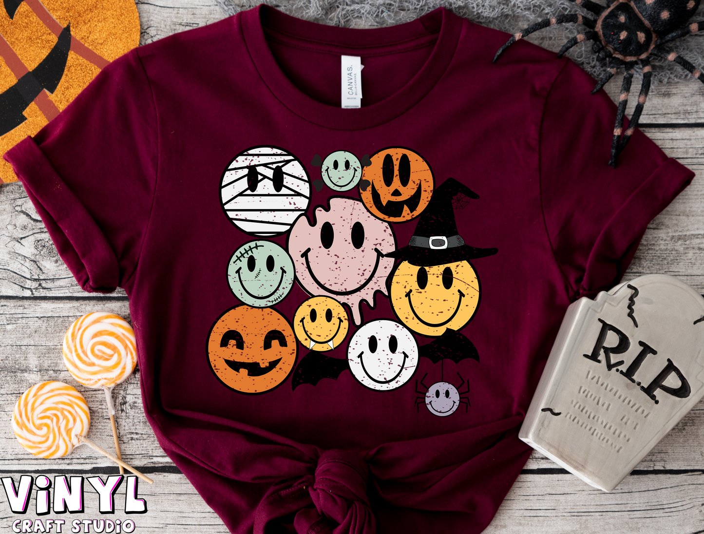 690.)Halloween smileys