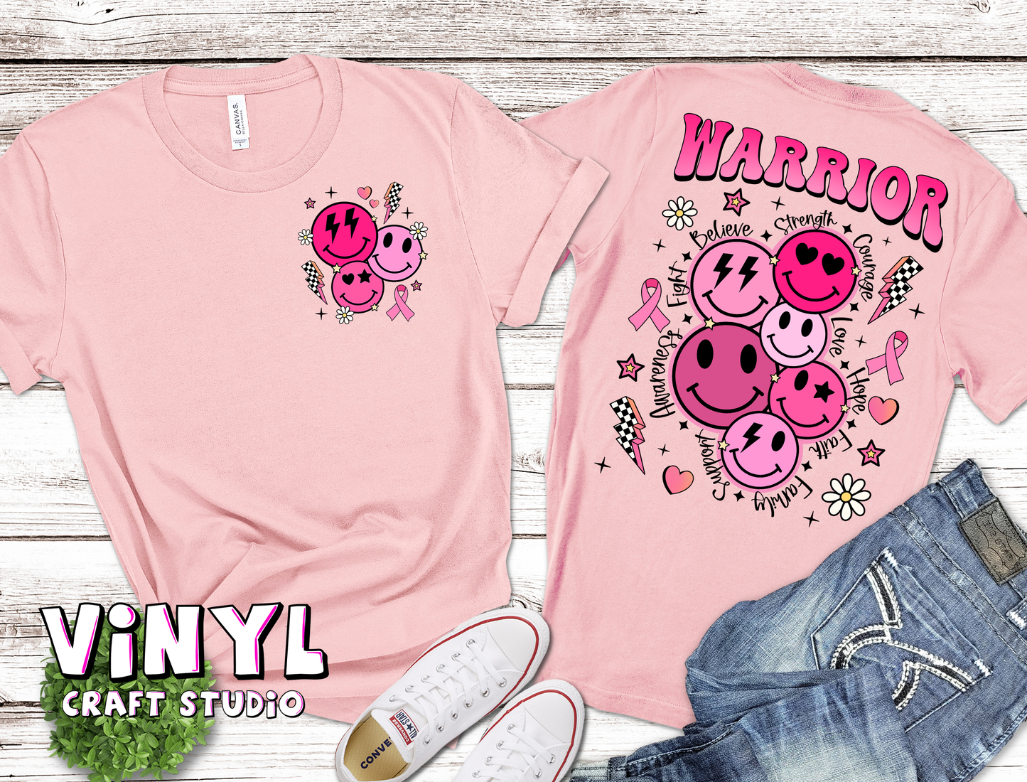 945.) Breast Cancer Front and Pocket