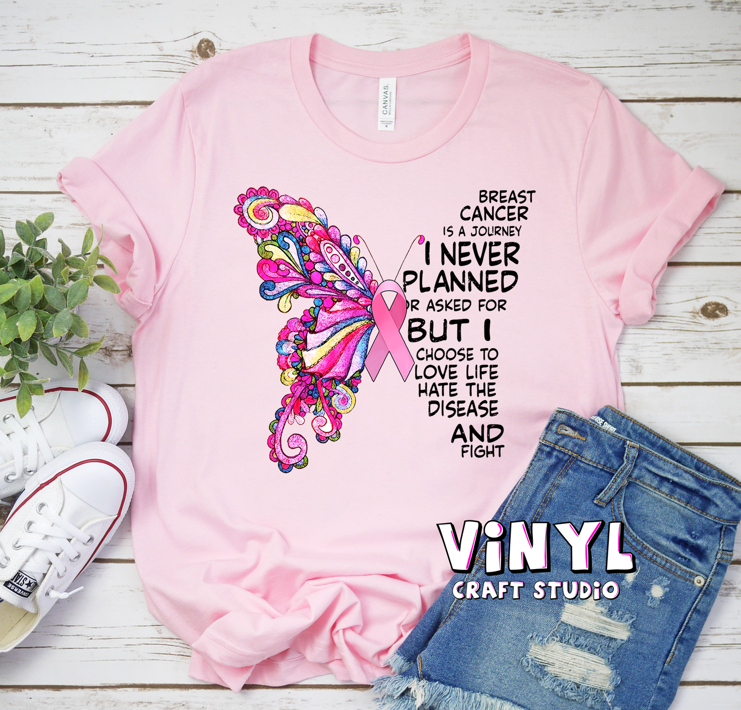 947.) Breast Cancer Butterfly