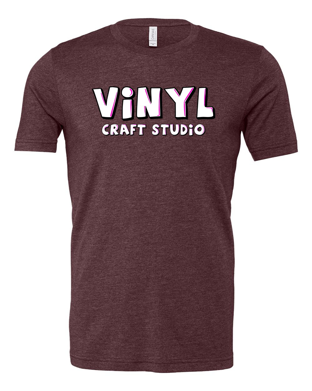 Adult Tee Bella Heather Maroon