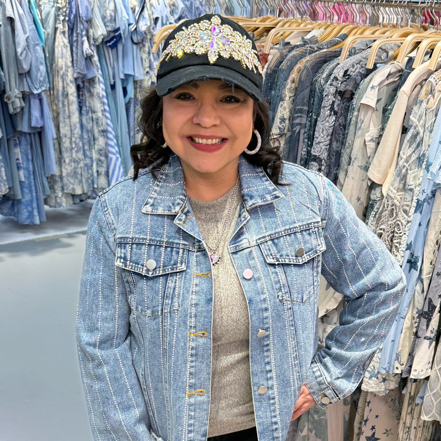 Blinged Denim Jacket