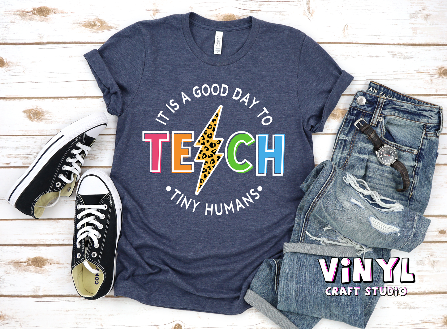 195.) Good Day To Teach - White