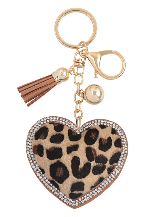 Leopard Bling Cowhide - Brown