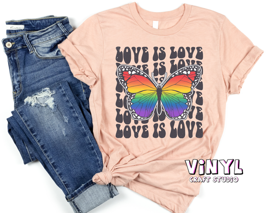298.) Love is Love Rainbow Butterfly