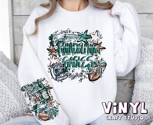 3905A_Eagles Front and Long Sleeve Transfer