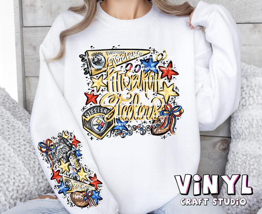 3910A_Steelers Front and Long Sleeve Transfer