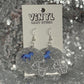 Folks Silver Glitter Helmet Earrings