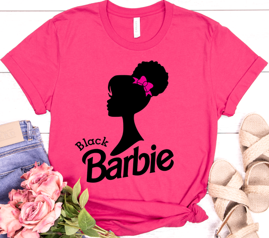 516.) Black Barbie Silhouette