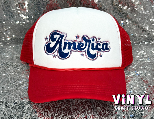 America - Red & White