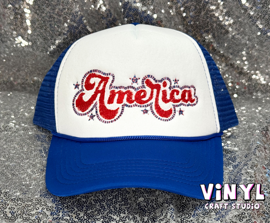 America - Royal & White