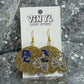 OC Gold Glitter Helmet Earrings