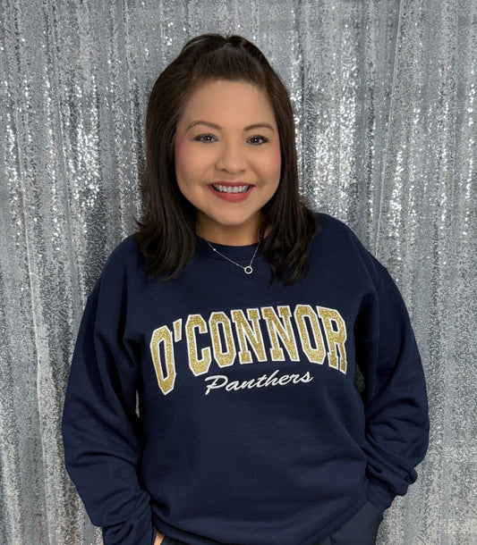 OC Sweater - Glitter & Embroidery One Sided