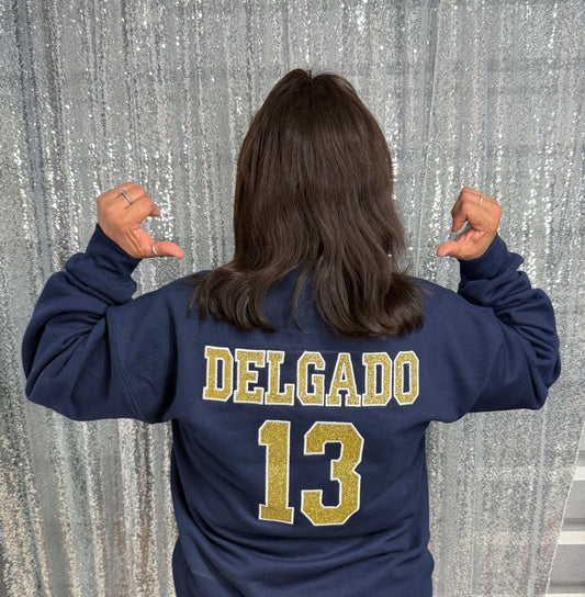OC Sweater Jersey - Glitter & Embroidery Double sided