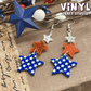 Red/White & Blue Dangle Stars - Small