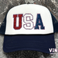 USA - Navy & White