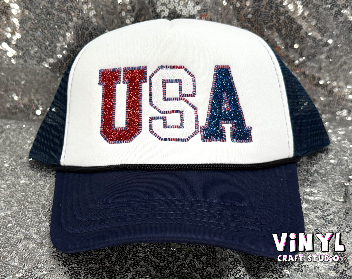 USA - Navy & White