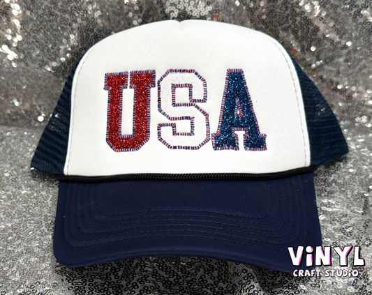 USA - Navy & White