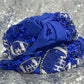Headband - Blue Football Beaded
