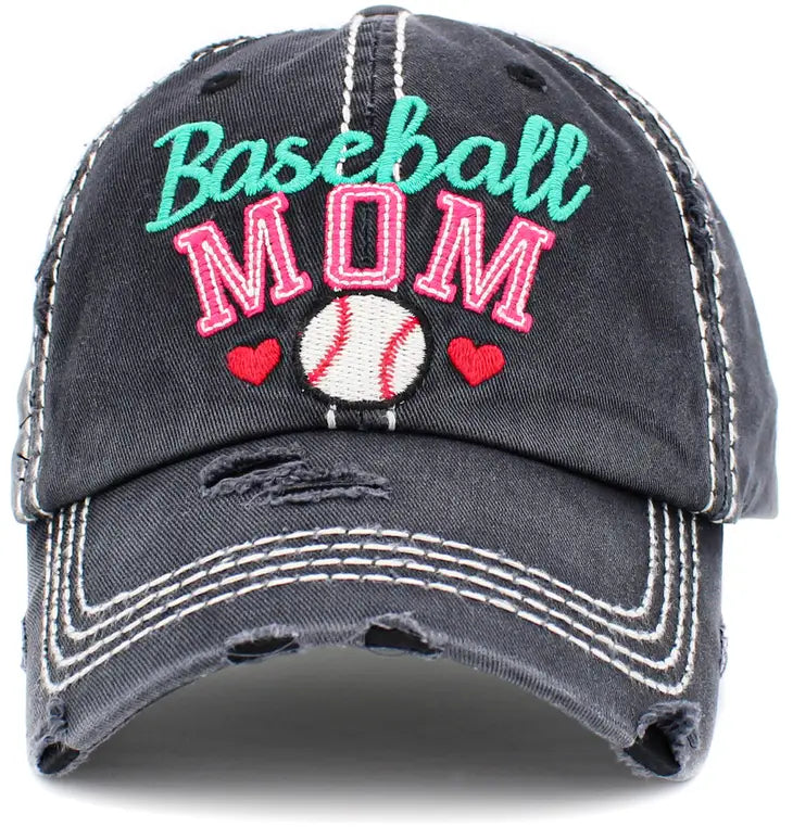 Baseball Mom Washed Vintage Ballcap